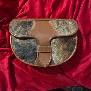 Vintage Western Cowhide Shoulder Bag